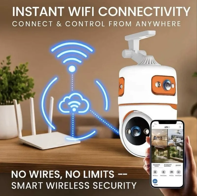Wifi kamera ptz camera dual smart kamera — фото 2