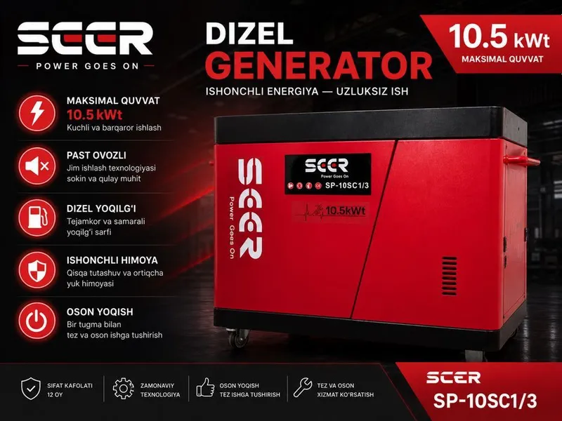 Генератор / Generatorlar SEER POWER 10-2000 кВт! Движок / Dvijok 1 Генератор / Generatorlar SEER POWER 10-2000 кВт! Движок / Dvijok 1