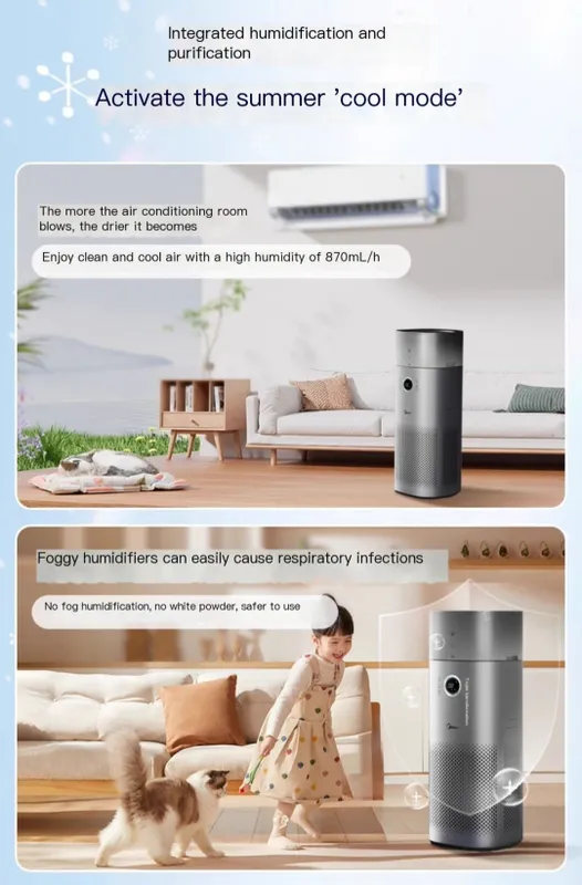 Воздуха очиститель 2в1 Midea имеется и другие Модель — фото 2