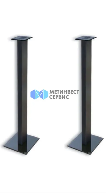 Стойки металл профиля 8х8, длина 2,9 м с подножкой — фото 1