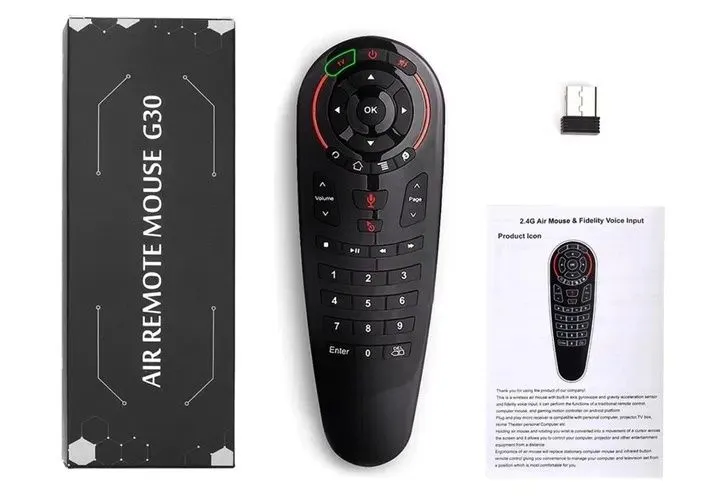 Управления G30 используется для управления ТВ приставками, Android TV