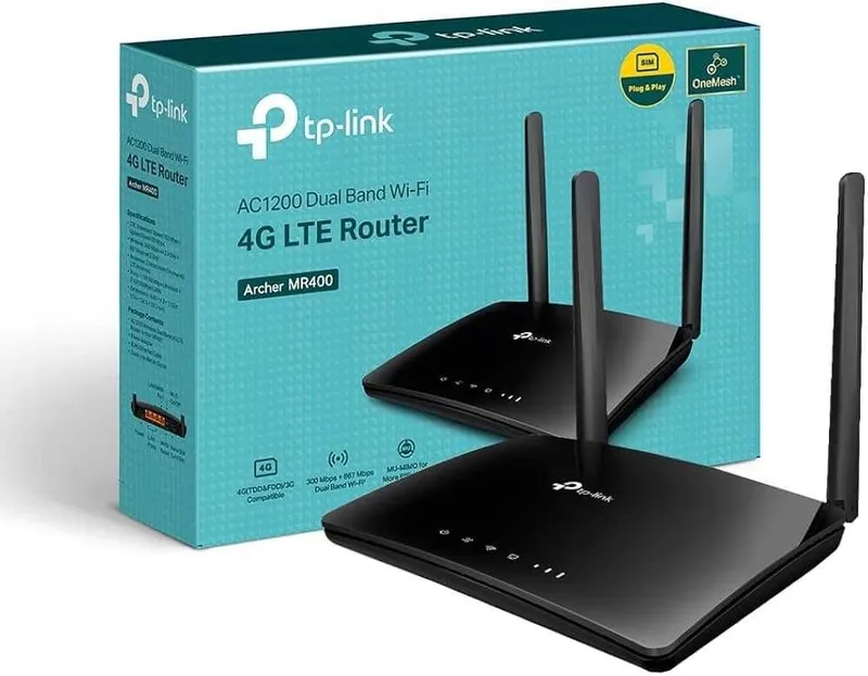 TP-LINK Роутер 4G LTE, 2.4 ГГц-5ГГц TP-LINK Роутер 4G LTE, 2.4 ГГц-5ГГц