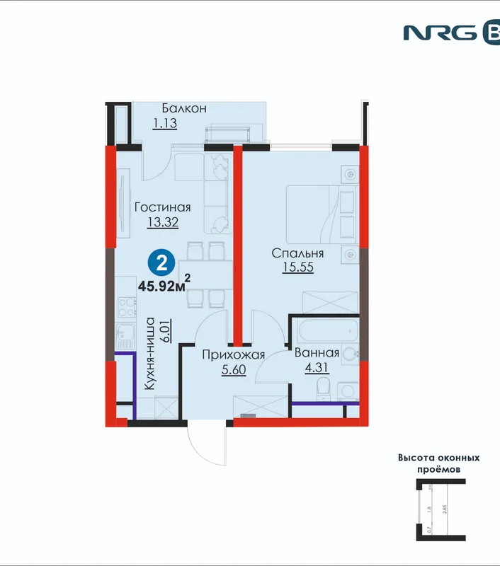 Первый взнос 20% от 143 494 490 сум | 2 комнатная квартира | ЖК SAN'AT | FIX PRICE — фото 1