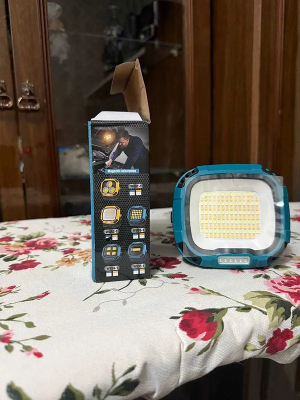 Мощный LED прожектор W894-1 COB Work Light магнит крюк аккумуляторный — фото 1