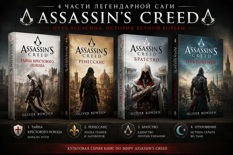 Книги Assassin's creed. ЦЕНА ЗА 1 КНИГУ Книги Assassin's creed. ЦЕНА ЗА 1 КНИГУ