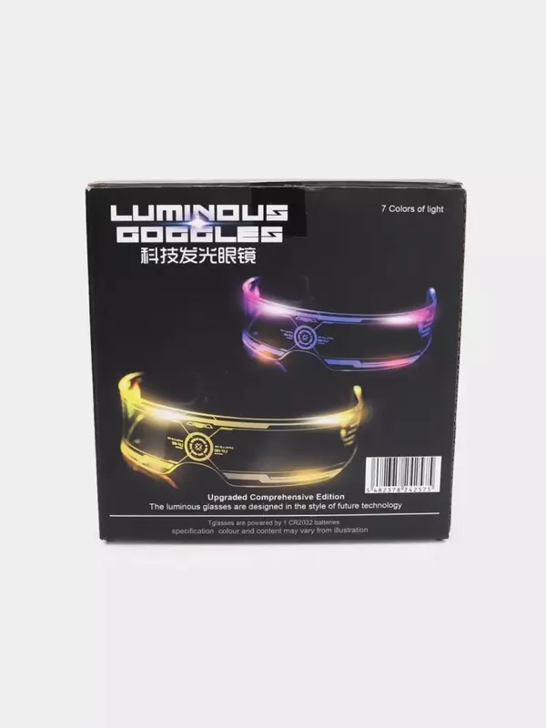 Ko`zoynaklar Led PMMA Futuristik dizayn 7 colors