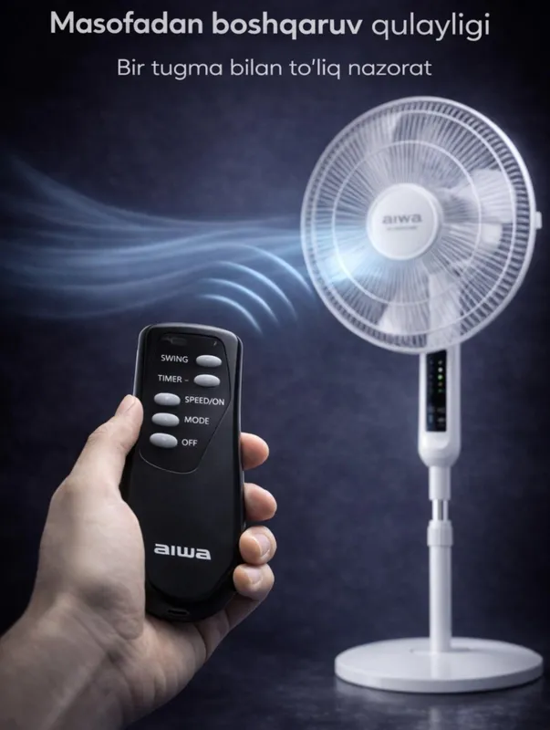 AIWA Pol ventilyatori va pulti bilan 2 AIWA Pol ventilyatori va pulti bilan 2