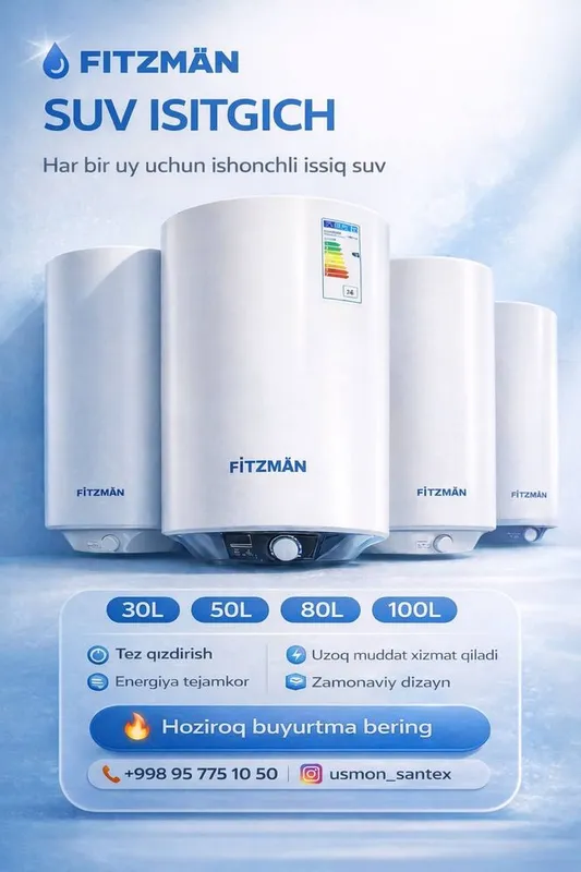 Fitzman suv isitgichlari 1 Fitzman suv isitgichlari 1
