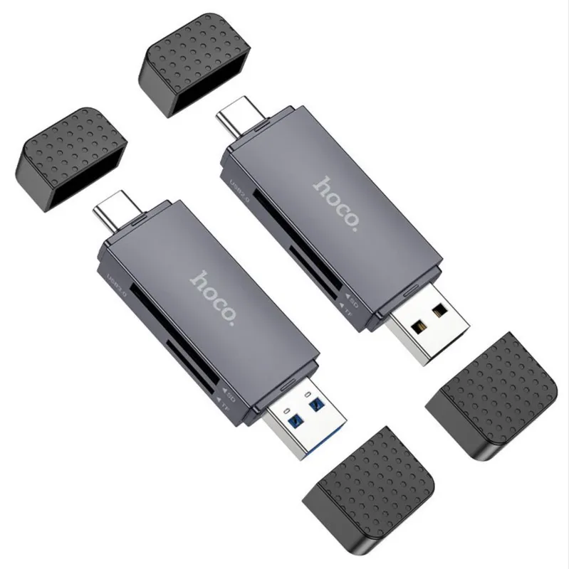 Кард ридер Hoco HB45 Spirit USB-A + Type-C 2.0 или 3.0 — фото 2