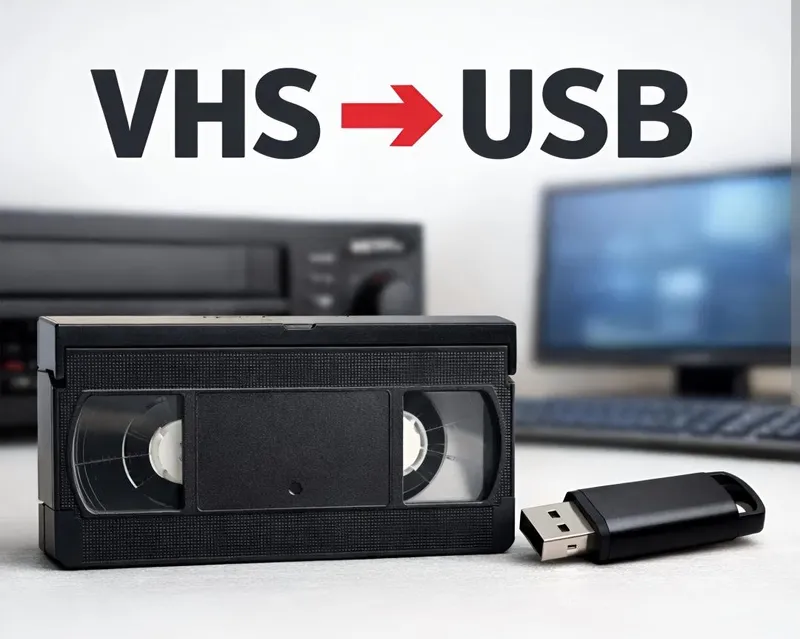VHS kasseta na fleshku VHS kasseta na fleshku