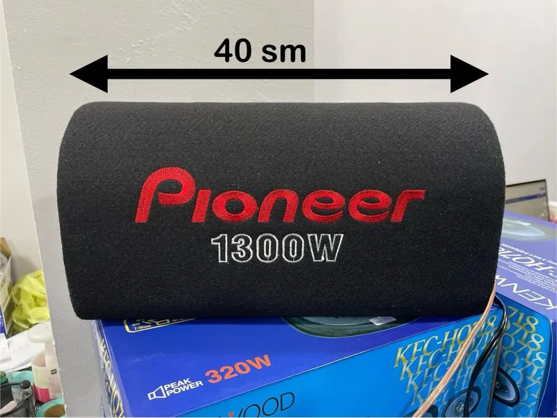 pioneer subwoofer 10 dyum sambufer usiliteli o’zi bilan 12v universal — фото 5