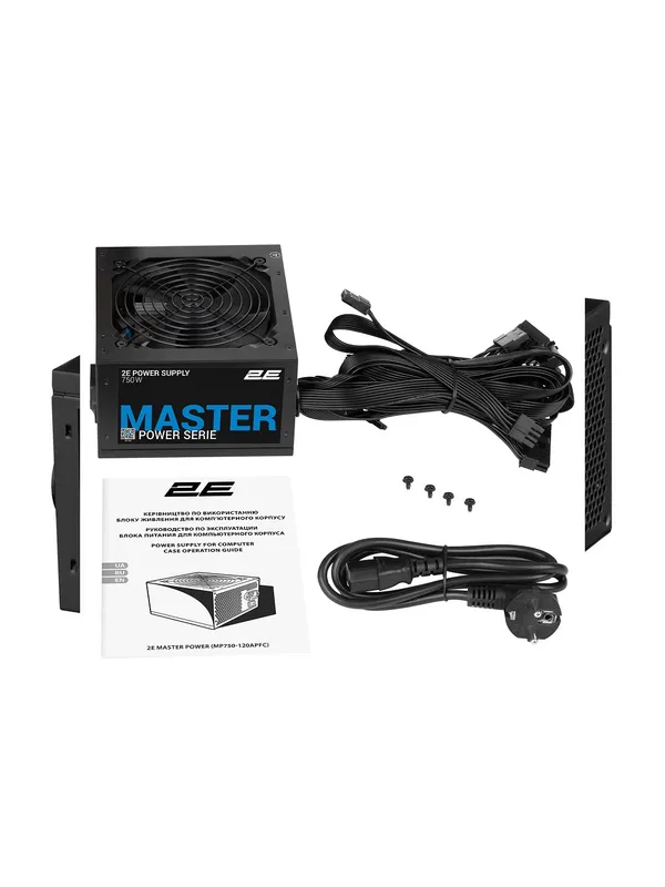 Блок питания 2E Master Power ATX 750Вт 80+ White (чёрный) — фото 6