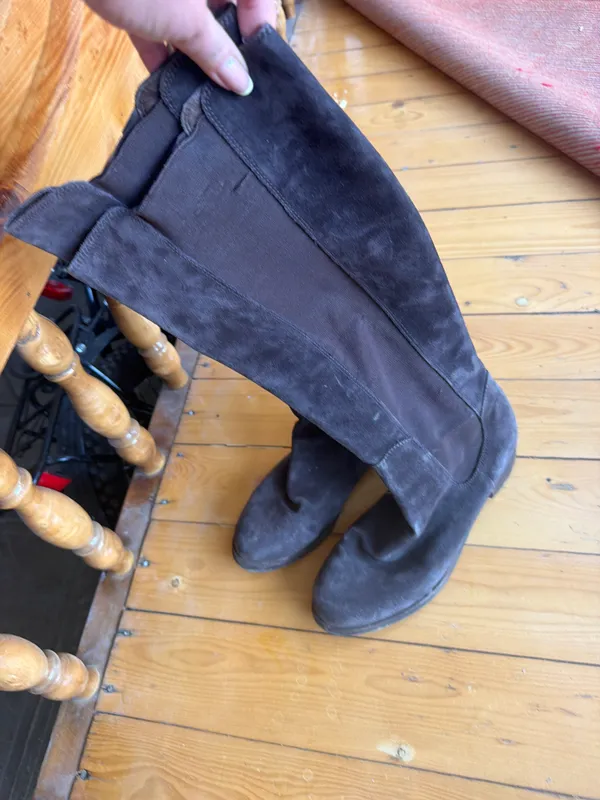 Женские сапоги из бархата 1 Женские сапоги из бархата 1