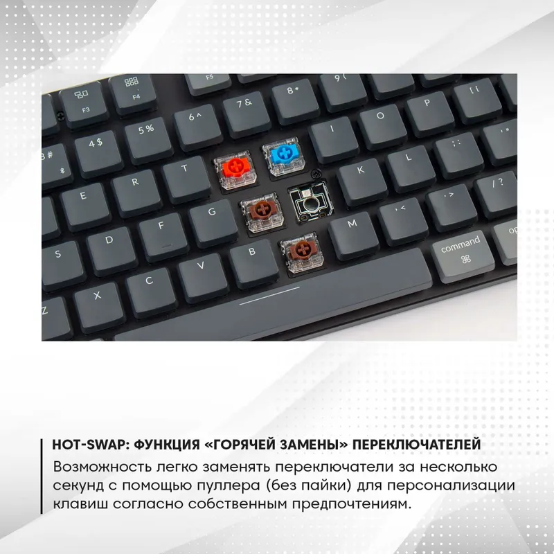 Беспроводная игровая механическая клавиатура Keychron K3 (version 2) — фото 2
