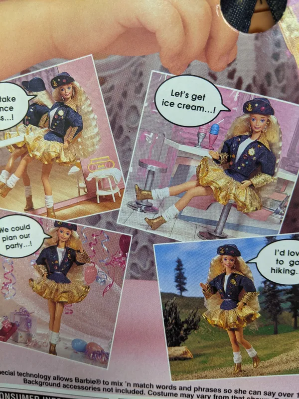 Barbi qo‘g‘irchog‘i Super Talk 1995 vintaj 6