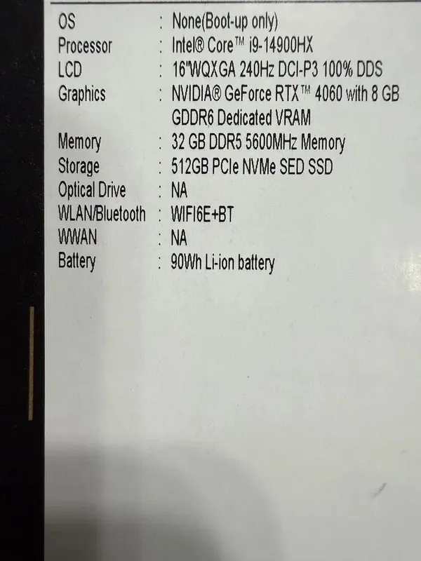 Acer Predator Helios Neo 16 i9-14900HX 256 GB 3 Acer Predator Helios Neo 16 i9-14900HX 256 GB 3