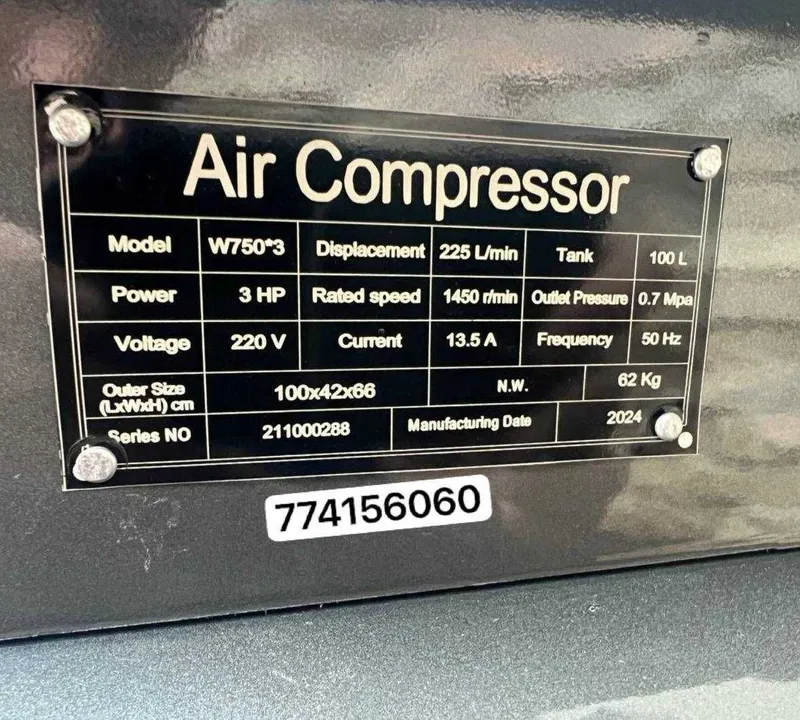 KOMPRESOR безшумный воздушный компрессор SAAB 100L air compressor — фото 2