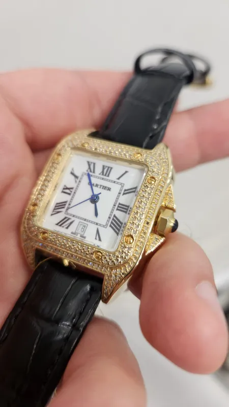 Золотые женские часы Cartier — фото 3
