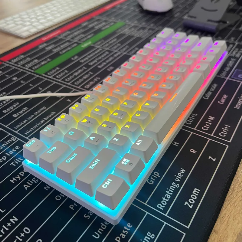 RGB Klaviatura 63 talik ko'k switch — фото 1