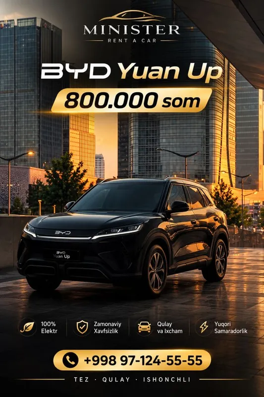 BYD Yuan Up, Rent A Car! Suxoy Arenda! BYD Yuan Up, Rent A Car! Suxoy Arenda!
