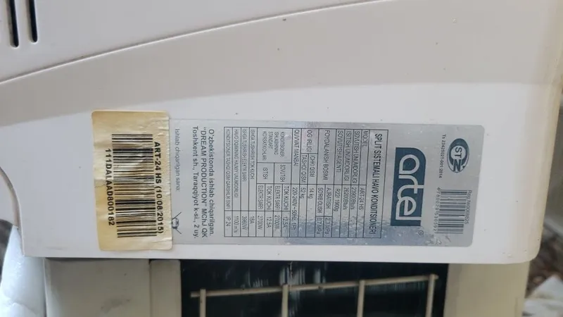 Artel 24 konditsioner feni ichki blok 3 Artel 24 konditsioner feni ichki blok 3