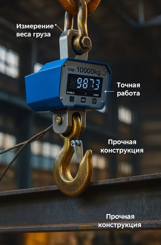 Электронные крановые весы 1-10т Tarozi kran elektron — фото 2