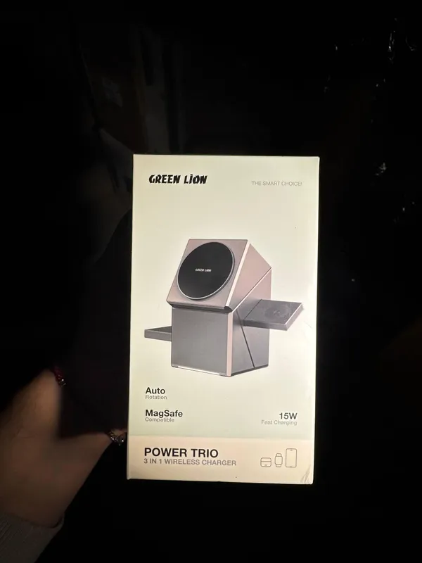 Беспроводная зарядка Green Lion 3-в-1 Wireless Charger