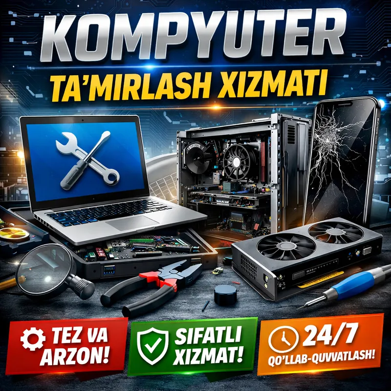 Kompyuter usta xizmati. Chaqiruvga boramiz