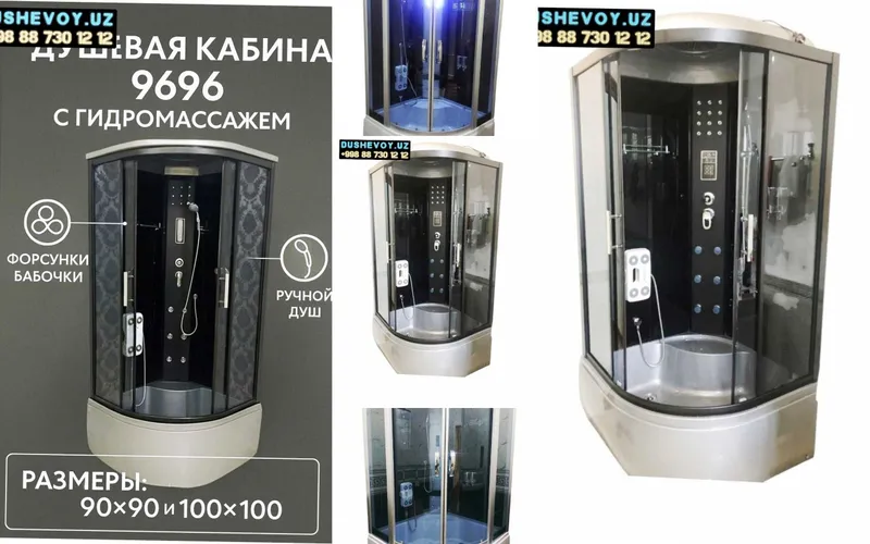 Dush Kabina Chinoz Dushevoy Kabina Душевая Кабина Чиназ 604 BACK GIDRO — фото 3