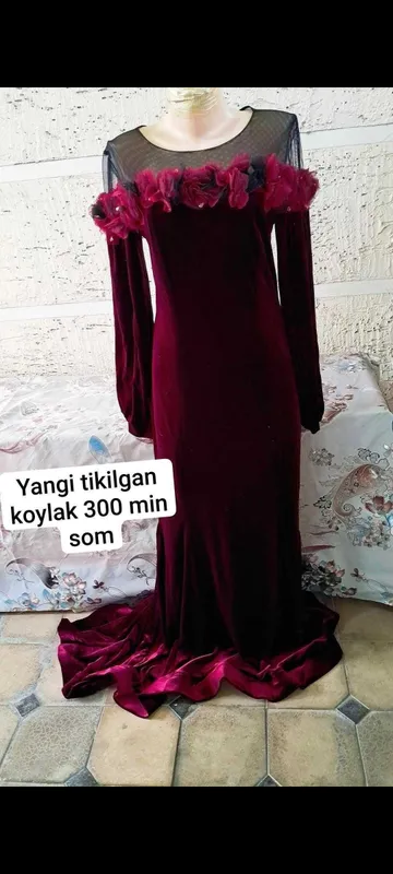 Vecherni koylak ayollarniki to'ybop