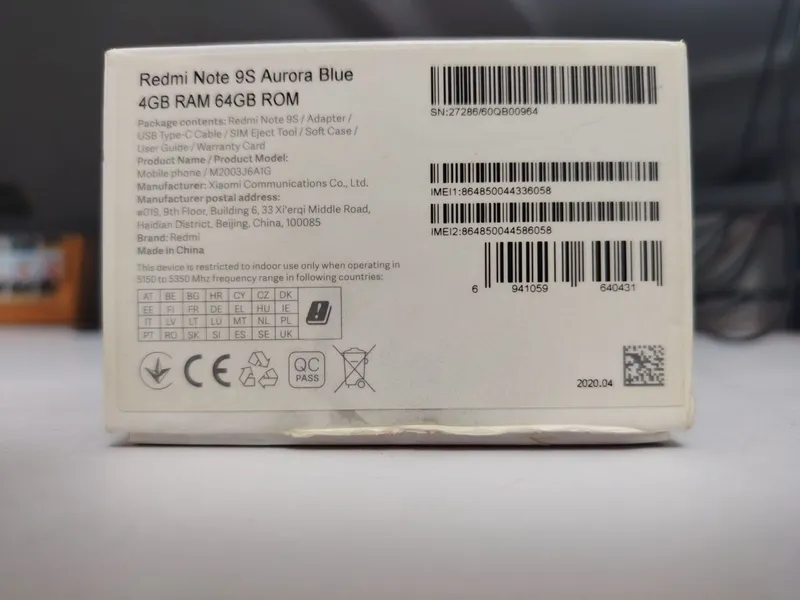Xiaomi Redmi Note 9S sotiladi