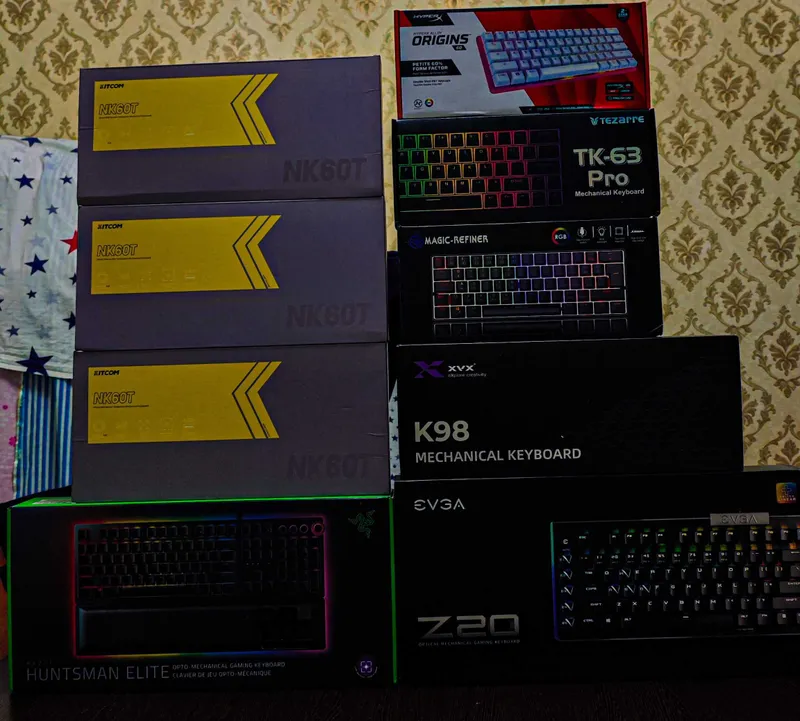 НОВЫЕ! Продам механическая клавиатуры RAZER, HyperX, АОС, EVGA, Kitcom