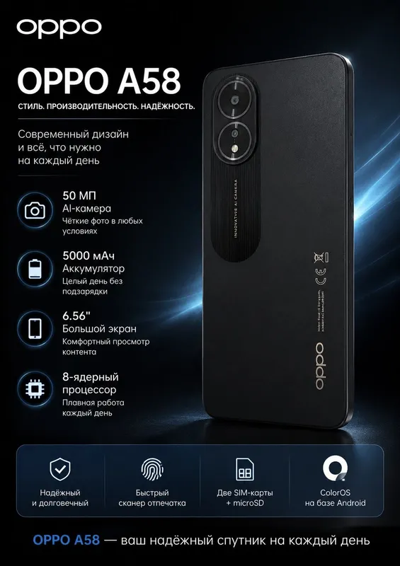 Продам свой OPPO A58