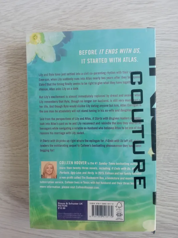 It starts with us. Colleen Hoover 2 It starts with us. Colleen Hoover 2