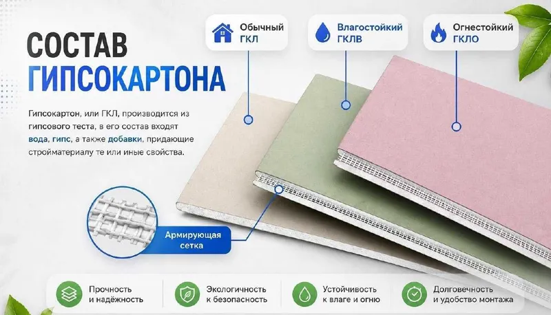 Гипсокартон Армирующий(новинка)