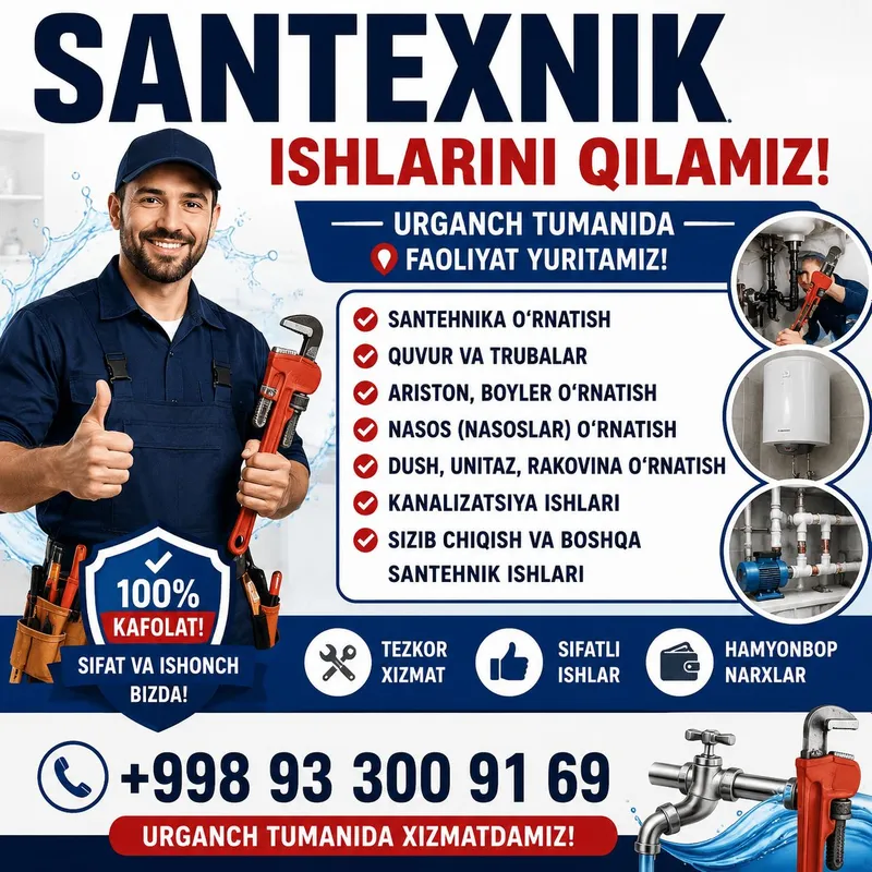 santexnik ishlarini sifatli tarzda qilamiz santexnik ishlarini sifatli tarzda qilamiz