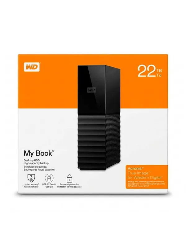 WD My Book 22tb USB 3.1 Внешний диск накопитель 22 ТБ 1 WD My Book 22tb USB 3.1 Внешний диск накопитель 22 ТБ 1