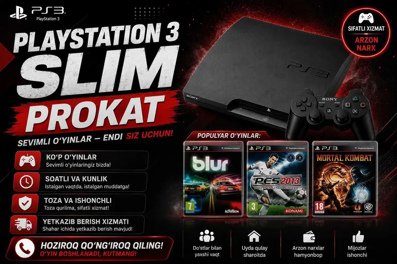 Playstation 3 arenda Playstation 3 arenda