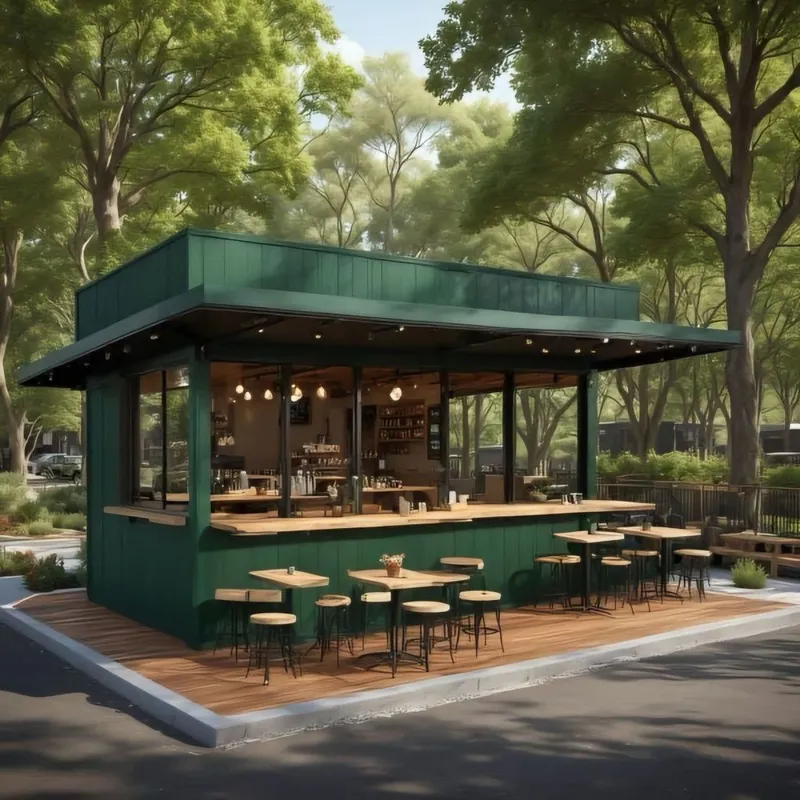 Konteynerdan dukon, dacha, kafe