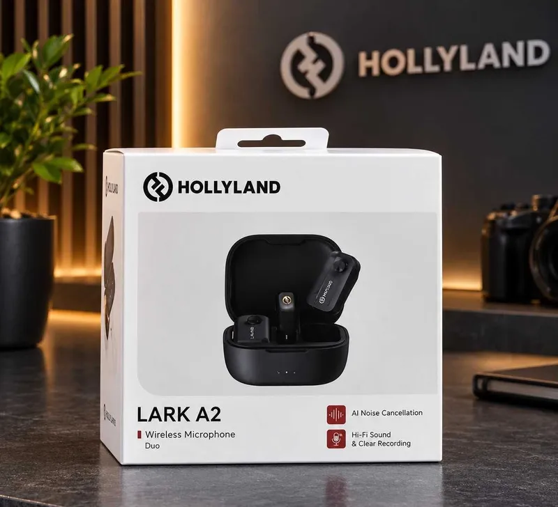 Tasvirga olish uchun Hollyland simsiz mikrofonlari 2 Tasvirga olish uchun Hollyland simsiz mikrofonlari 2