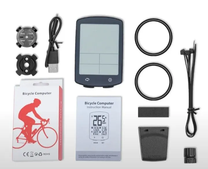 Спидометр для велосипеда, BIKEVEE, беспроводной, с подсветкой — фото 1