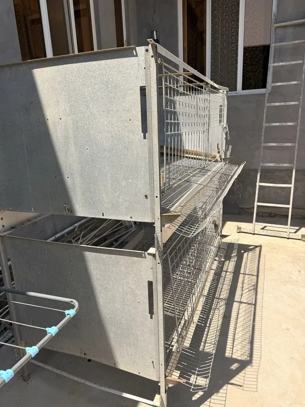 Заводские клетки для кур-несушек 2×1×1,9 м, оцинкованные.Самавивоз 4