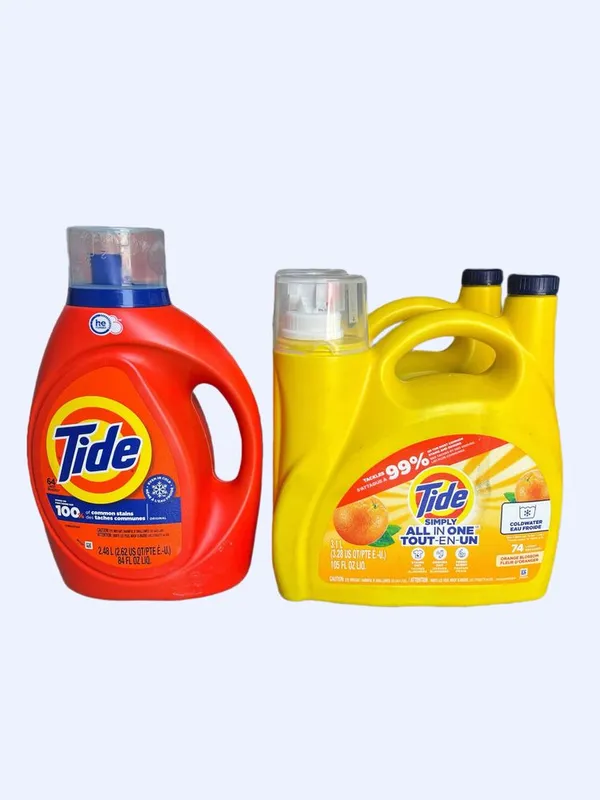 Tide laundry. Made in USA