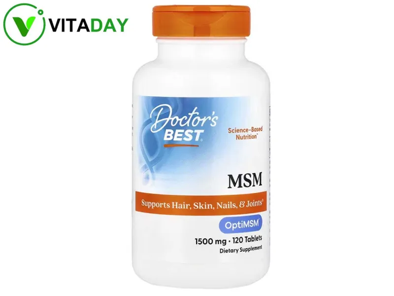 Doctor's Doctors Best МСМ с OptiMSM 1500 мг 120 таблеток 1