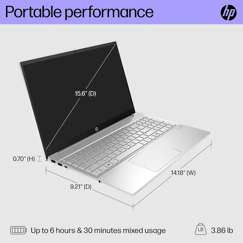 HP Pavilion 15" FHD Core i5-1335U, 8GB RAM, 512GB SSD — фото 3
