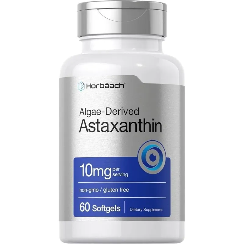 Астаксантин Horbäach Astaxanthin 10мг 60 мягких капсул Формула, пол — фото 2