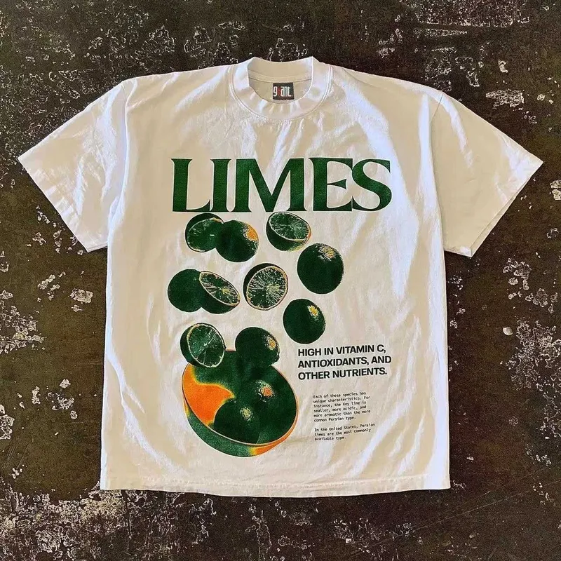 Винтажная оверсайз-футболка Giant "LIMES"