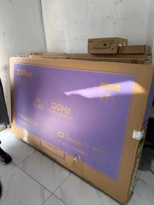 Телевизор Ziffler 75 4K QLED 120HZ установка есть доставка бесплатно — фото 2 Телевизор Ziffler 75 4K QLED 120HZ установка есть доставка бесплатно — фото 2