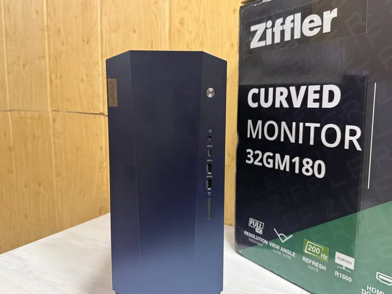Игровой ПК Lenovo Gaming + монитор Ziffler 32" CURVED — фото 1