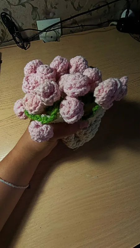 вязанный букет — фото 1